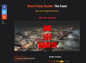 Read more about the article Black Friday Fucktardery – Wargaming Style!