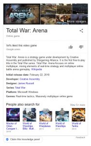 Read more about the article Total War Arena doesn’t last a year. Thanks, Warfailing! (aka Wargaming)