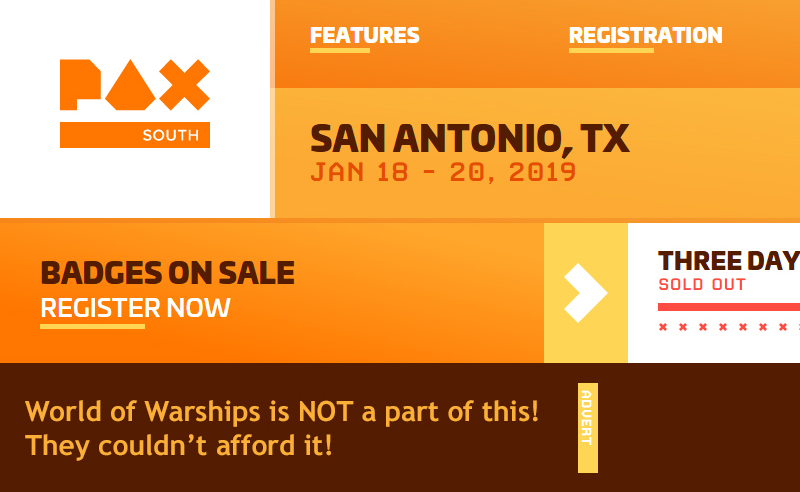 You are currently viewing World of Warships PAX South Fail